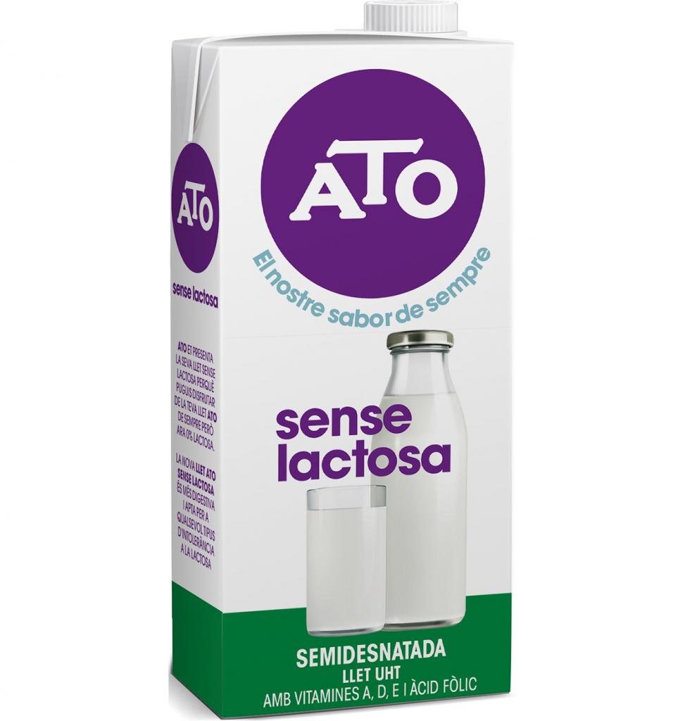 Leche Ato sin lactosa semidesnatada 1l